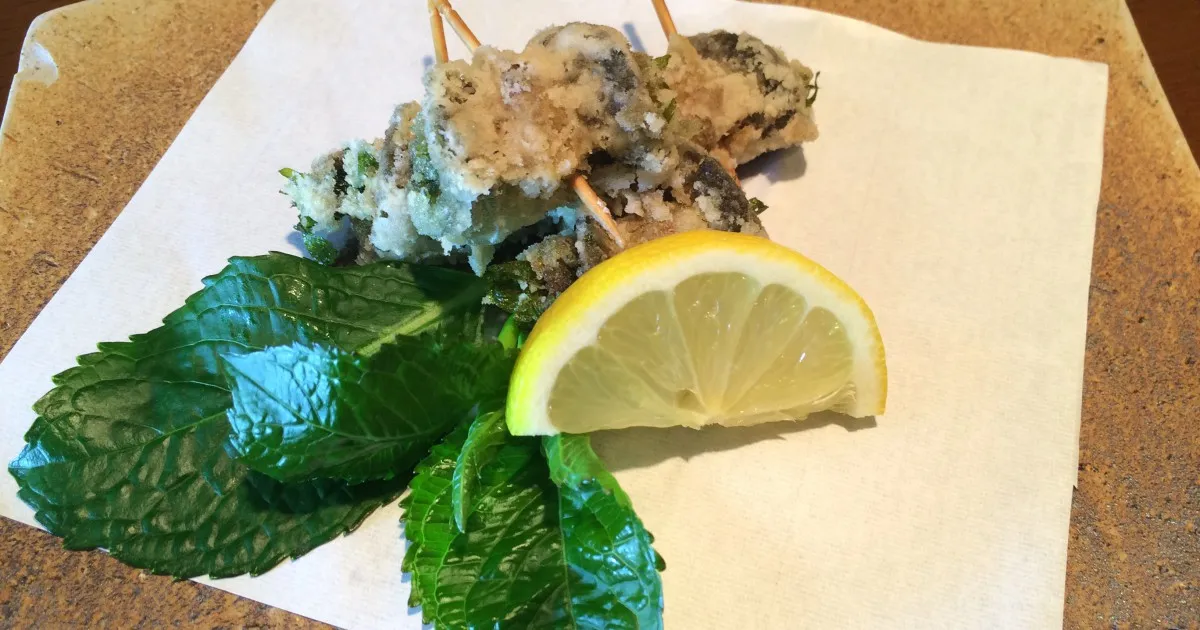 どじょうの大葉巻